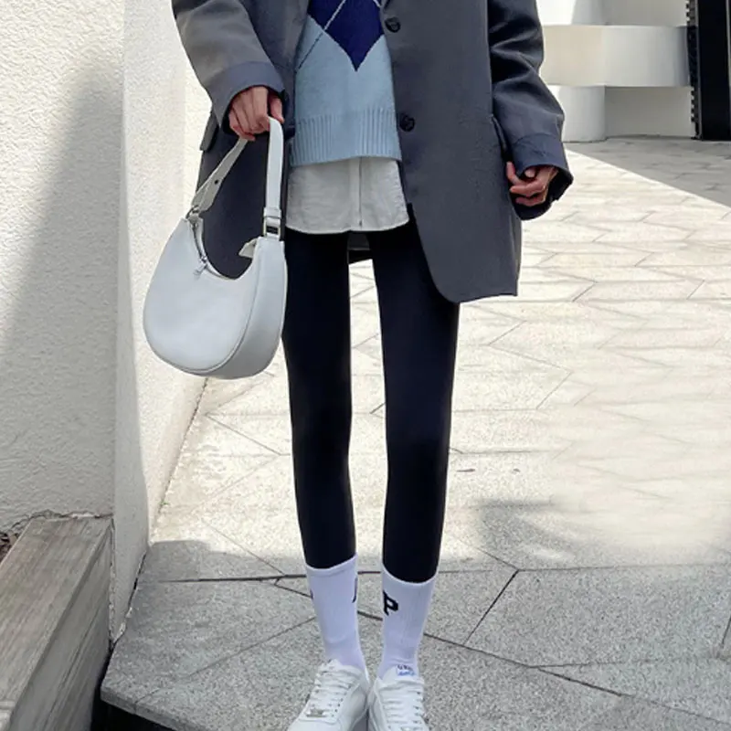 Winter Velvet Leggings for Women Outdoors Sport Prevent Cold Warm Casual Skinny Stretch Thick Pants