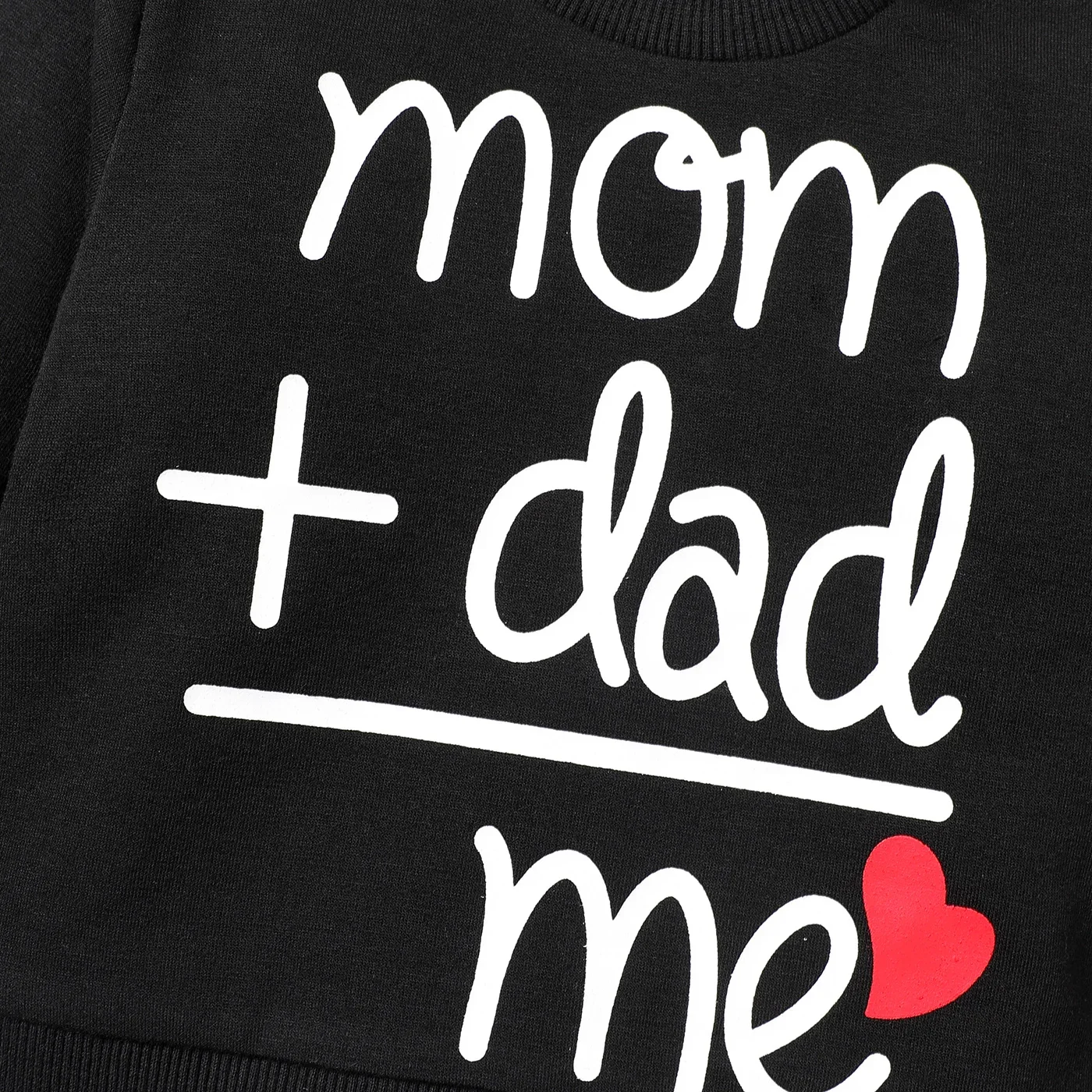 Girl Sweatshirt Kids Sweatshirt PatPat Baby Boy/Girl Heart & Letter Print Long-sleeve Sweatshirt Soft and Comfortable Perfect for Outings and Daily Wear