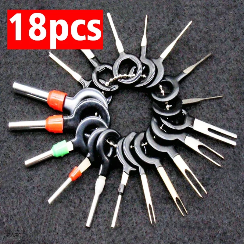 Car terminal tools automotive plug terminal remove tool set key pin car electrical wire crimp connector extractor kit 36/18/11/3Pcs
