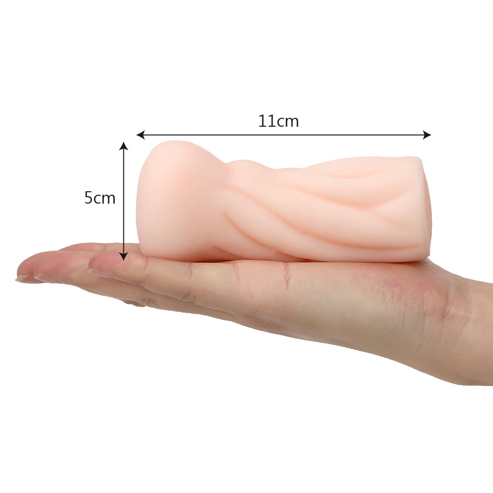 11cm Silicone Male Masturbator Artificial Mouth Anal Vaginal For Men 18 Penis Pump Glans Sucker Real Pussy Sex Toys Erotic Goods
