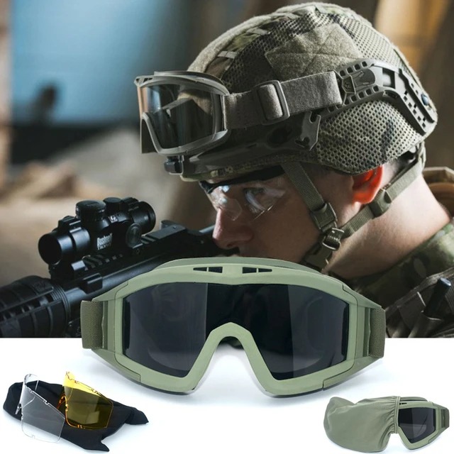 Gafas militares tácticas antivaho para motocicleta, gafas deportivas para  exteriores, a prueba de viento, para Paintball, para hombre - AliExpress