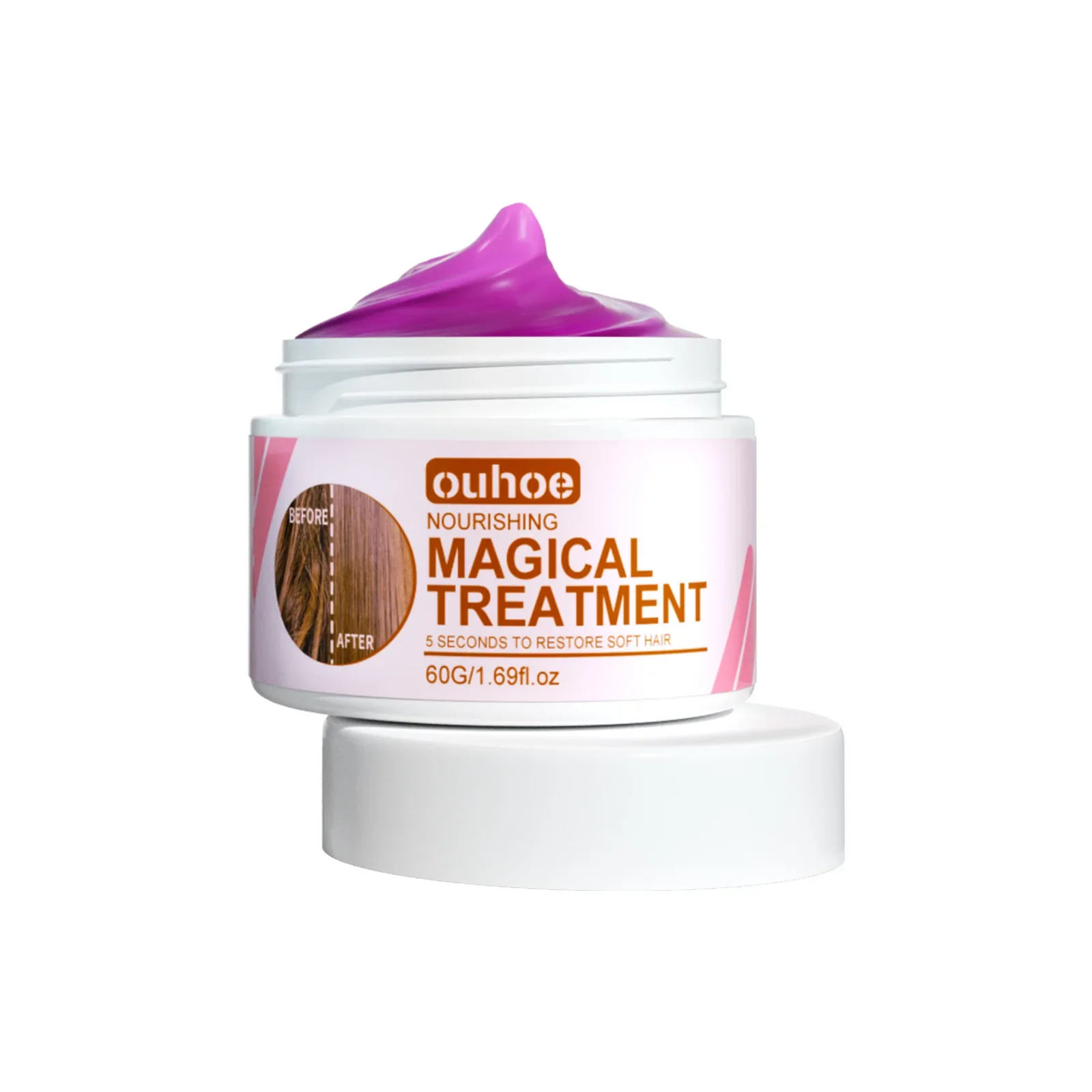 Seidenglanz-Haarglättungsmaske, magische Keratin-Haarbehandlungscreme, Reparatur von Schäden, krauses, feuchtigkeitsspendendes, glättendes Conditioner_voghion.com