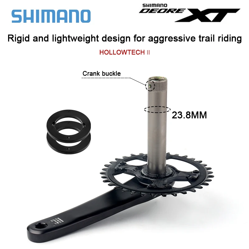 Shimano XT M8120 165mm crank arm set BOOST ***FREE SHIP*** –  recycledmoutainracing.com