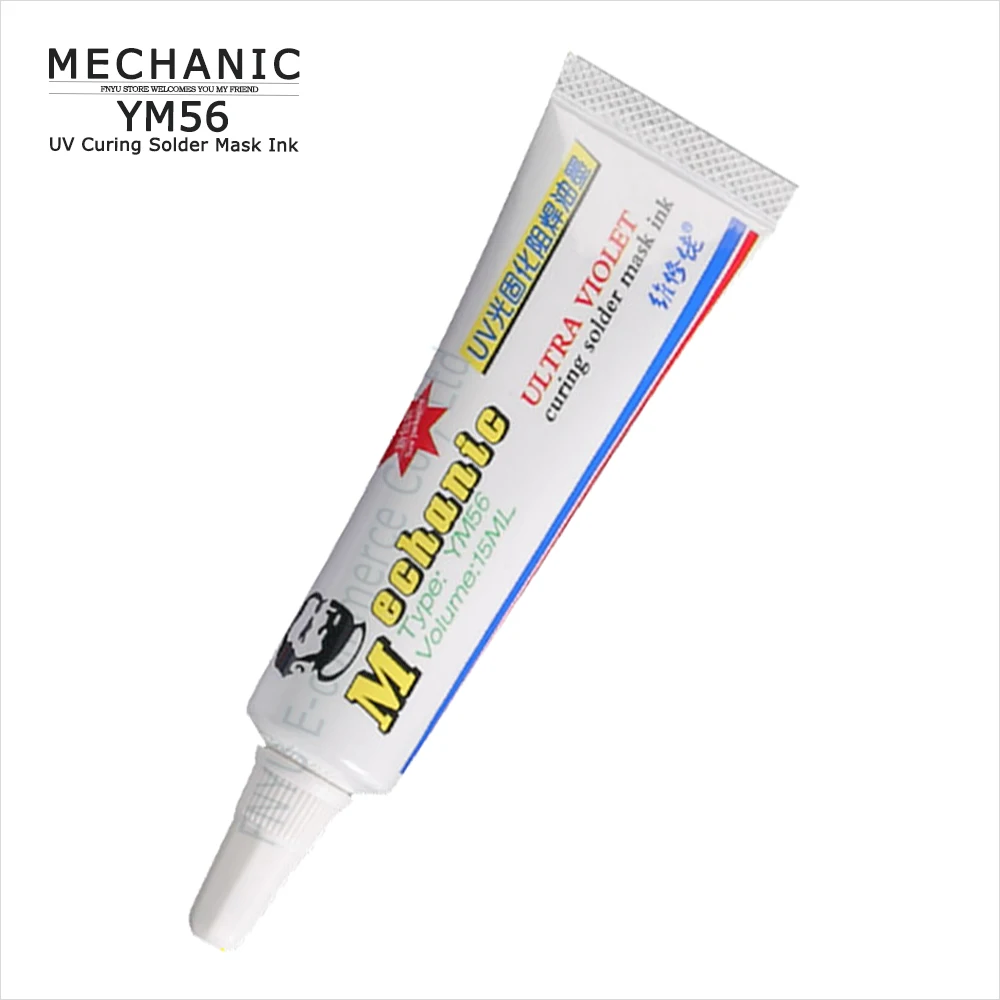 

Игловая вставка Mechanic YM56, чернила для УФ-отверждения, устойчивые к пайке, печатная плата, печатная плата BGA, специальная чернильная отверждаемая УФ-отверждаемая пайка