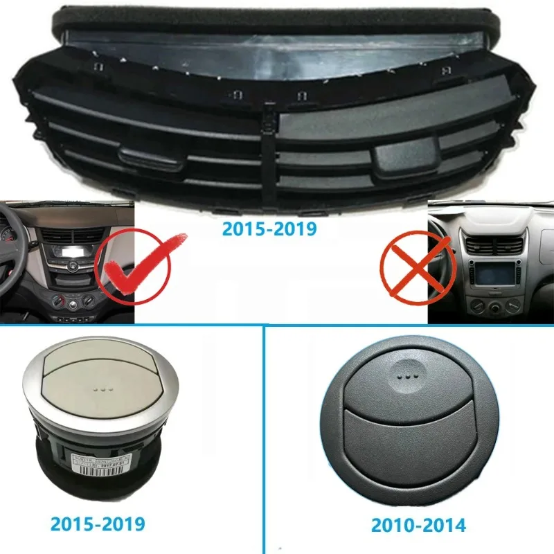 에어컨 콘센트 에어컨 콘센트, 에어 벤트 대시보드 패널, 쉐보레 세일 3 2015-2019 용 AH490