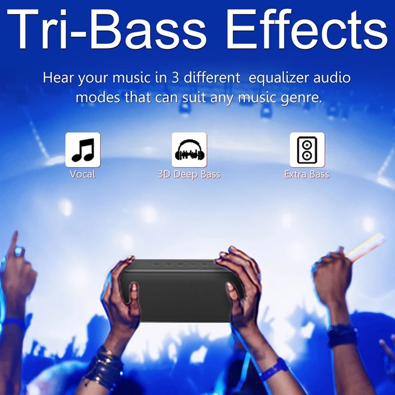 Беспроводная портативная Bluetooth-колонка, 60 Вт, 6600 мАч Беспроводная портативная Bluetooth-колонка, 60 Вт, 6600 мАч