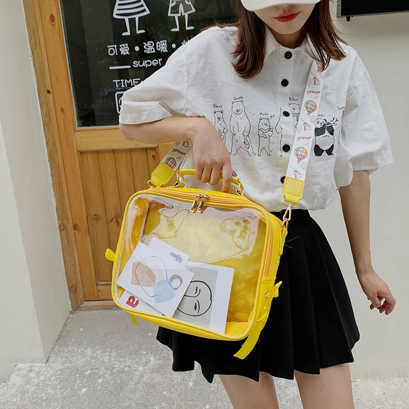 Ita Bag Cute Female Clear Backpack Transparent Backpacks Ita Shoulder Bag  for Teenage Girl Women Jelly Itabag Bagpack 3