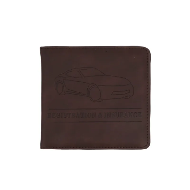 Kfz-Registrierung, Führerschein- und Versicherungskartenhalter – Leder-Fahrzeug-Handschuhfach, Kfz-Dokumente, Papierkram-Organizer – Detail 15