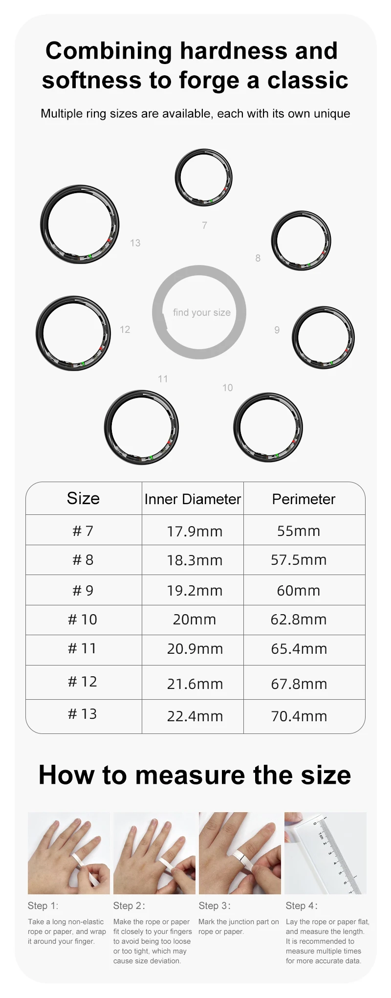 New R08 Smart Ring With Charging Case Smart Touch Screen Health Monitor Sports Fitness Tracker IP68 5ATM Waterproof Smart Ring