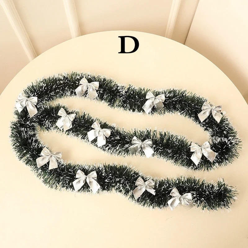 thumbnail image 1 of 2M New Year Garland Wire Tinsel Hanging Rattan Christmas Tree Ornament for Home Decoration Prop Xmas Birthday Party Ribbon, 1 of 5