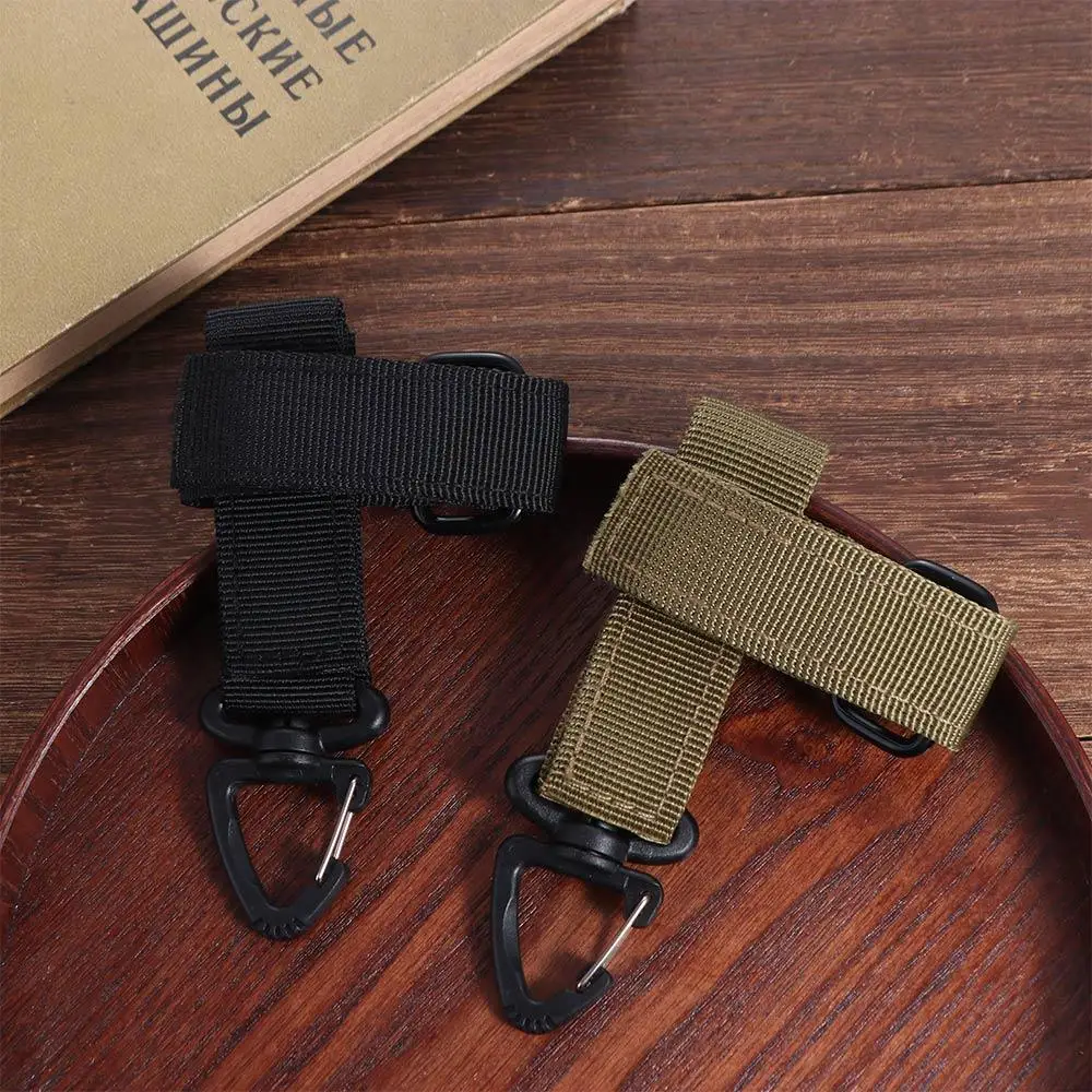 Triangle Quick Release Gloves Hook Adjustable Safe Molle Camping Carabiner Rotatable-hanging Head Multifunctional nylon gloves,carabiner clips,keychain carabiner