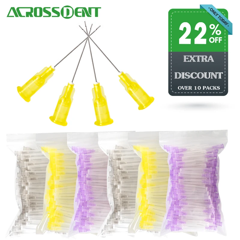 AcrossDent Endo ирригационная игла наконечник полу-разрезанные Стоматологические