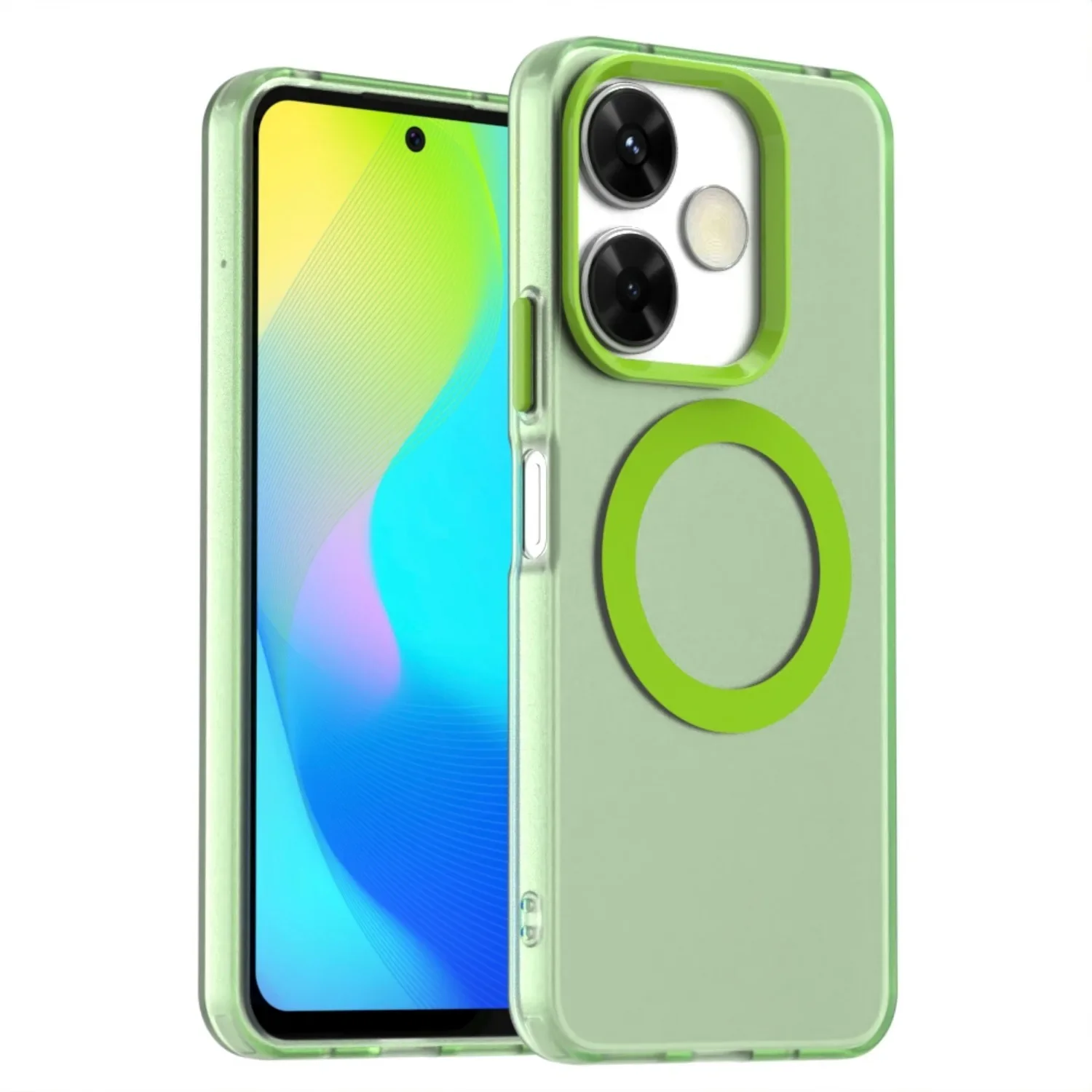 Matte Candy Magnetic Wireless Charging Transparent Case