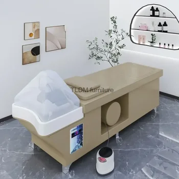 Portable Hair Washing Bed Stylist Water Circulation Water Storage Shampoo Sink Chair Salon Behandelstoel Salon Furniture MQ50XF