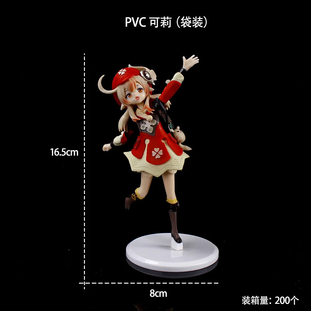 thumbnail image 1 of Figura de anime Genshin Impact Klee Hibana Knight, colección de figuras de acción de PVC Eula Klee Paimon Hu Tao, regalos para niños, 1 of 4