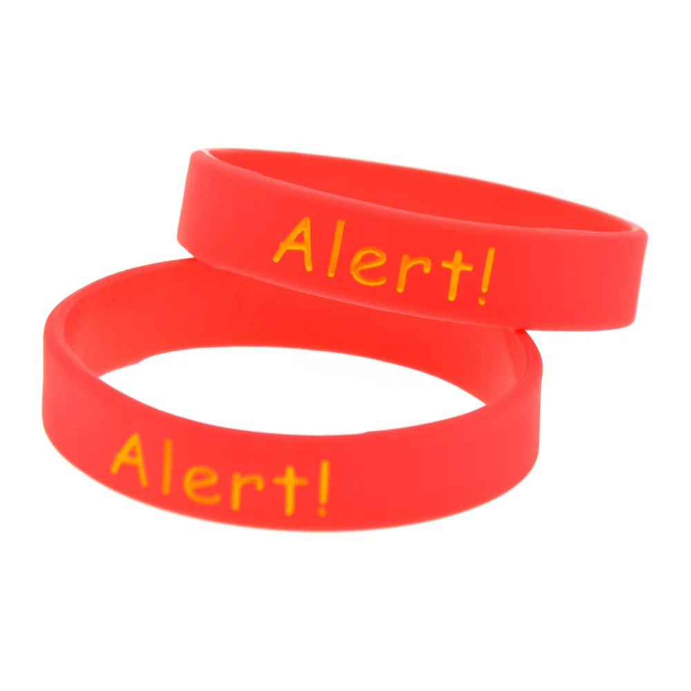 1PC/5PCS Kinder Gluten Allergie Silikon Armbänder Medizinische Gummi Armreif für Den Täglichen Gebrauch Sport und Reisen – Detail 3