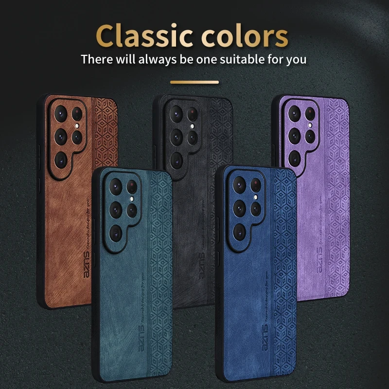 Luxury Leather Shockproof Phone Case - Soft Protective Cover
