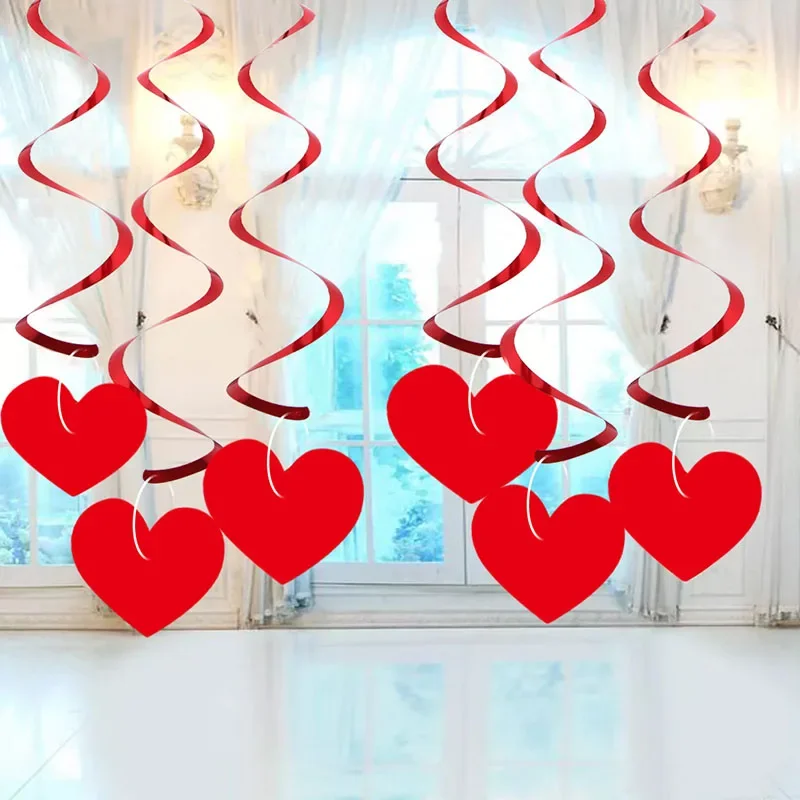 

6 шт., свадебные украшения в виде сердца