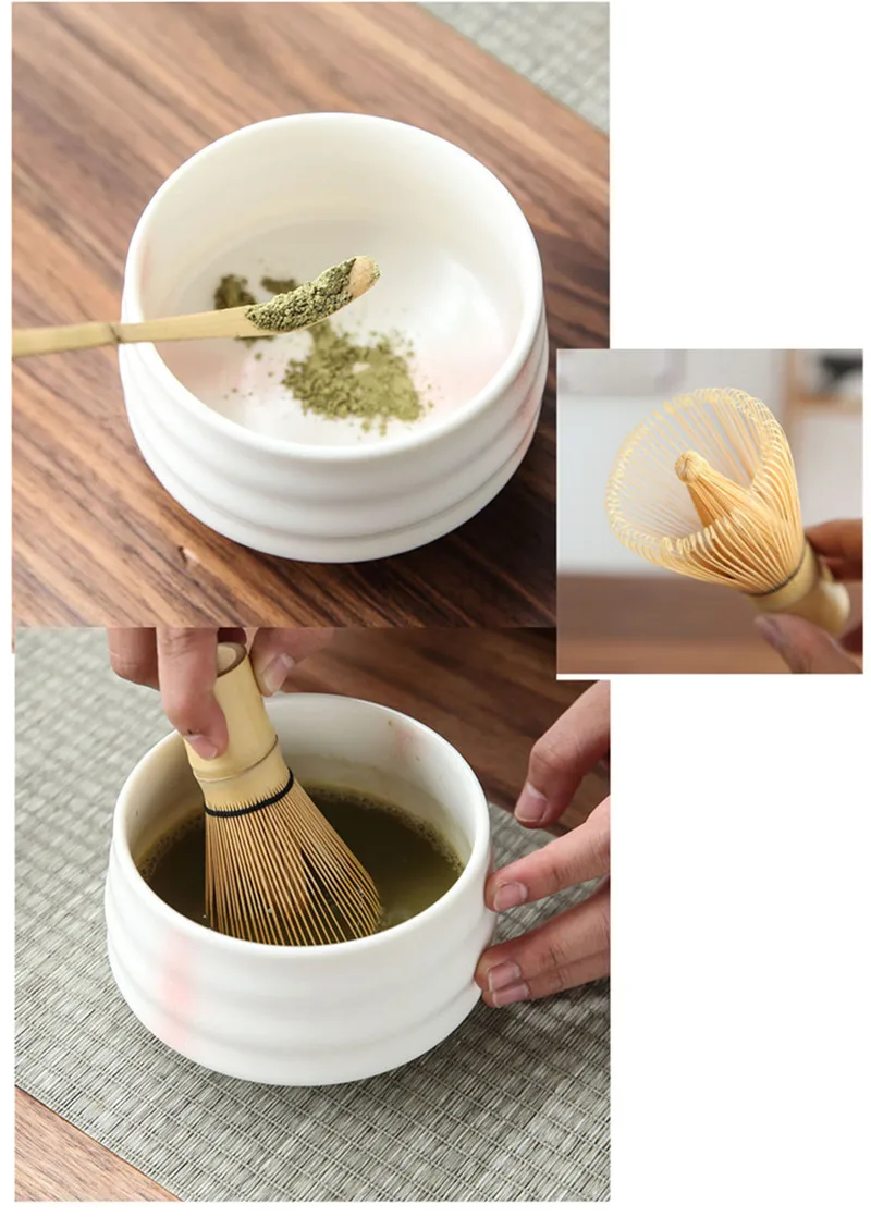 3 in 1 Matcha Making Tools Set Safe Bamboo Whisk Teaspoon Tea Sets