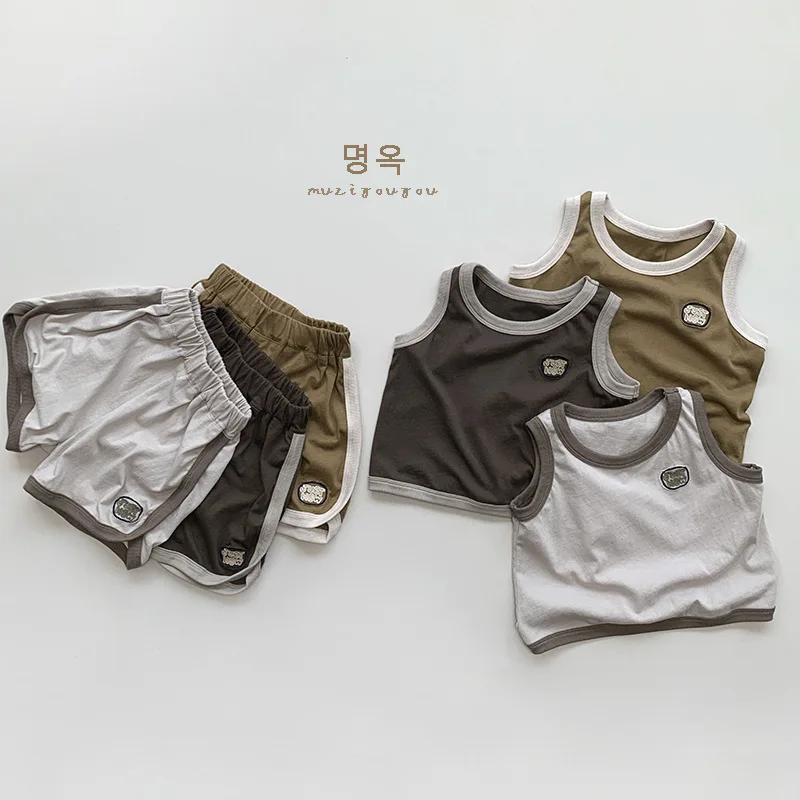 어린이용 얇은 코튼 반바지, 여아용 통기성 캐주얼 반바지, 남아용 루즈한 다용도 반바지, 복, 2024 여름 신상