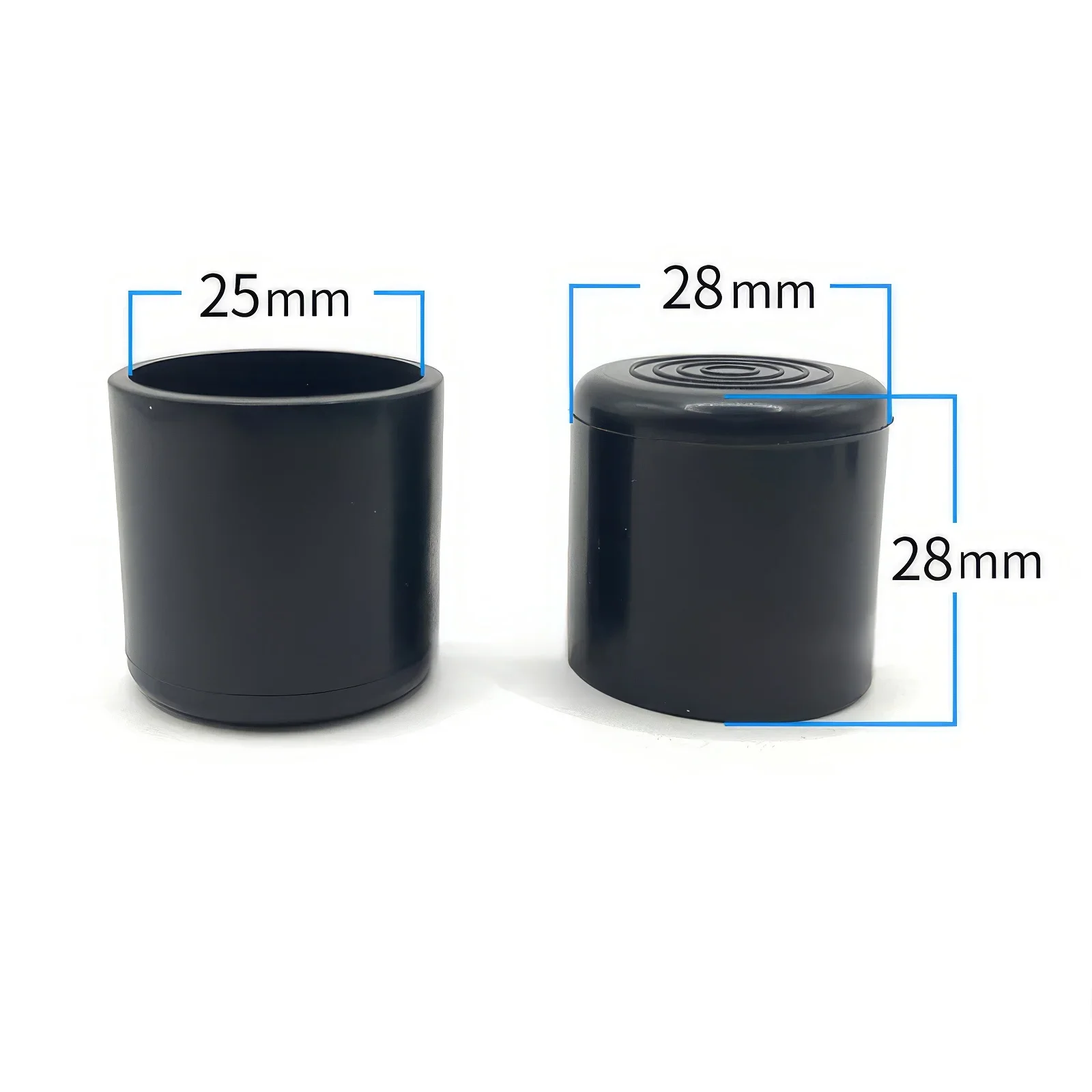 Acquista 4x Puntale In Gomma Per Sedia Antigraffio Piedini Per Mobili Gamba Tapp - Foto 11