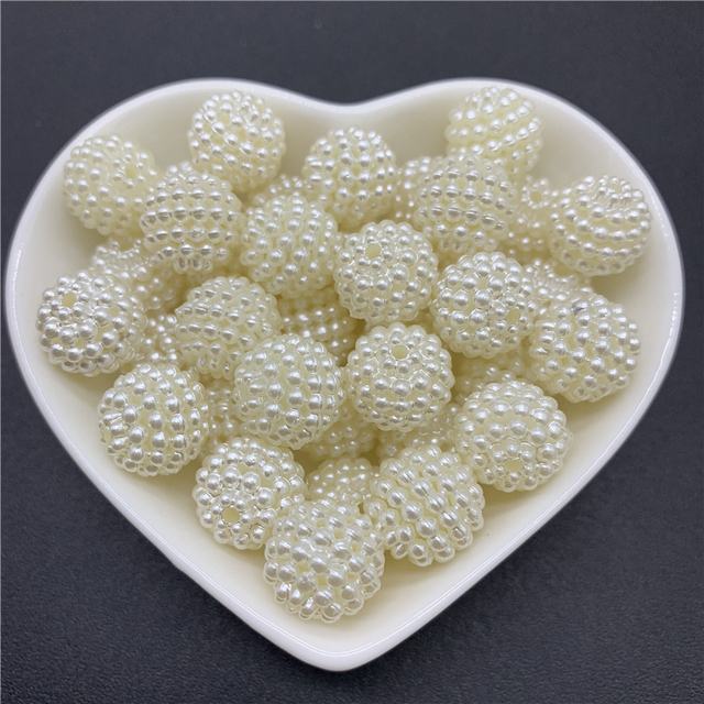 Rainbow Acrylic Beads Round Loose Spacer Beads Bayberry Beads For Jewelry Making