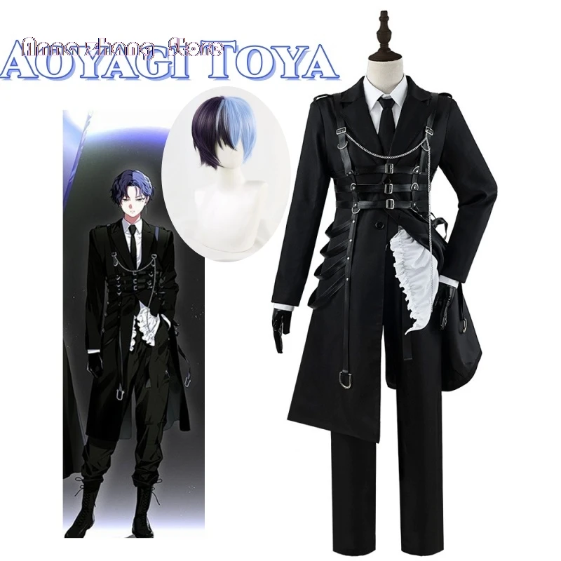 

Aoyagi Toya Project Sekai Colorful Stage Cosplay Vivid BAD SQUAD Cosplay Costume Clothes Wig Uniform Cosplay Stage Costume Set