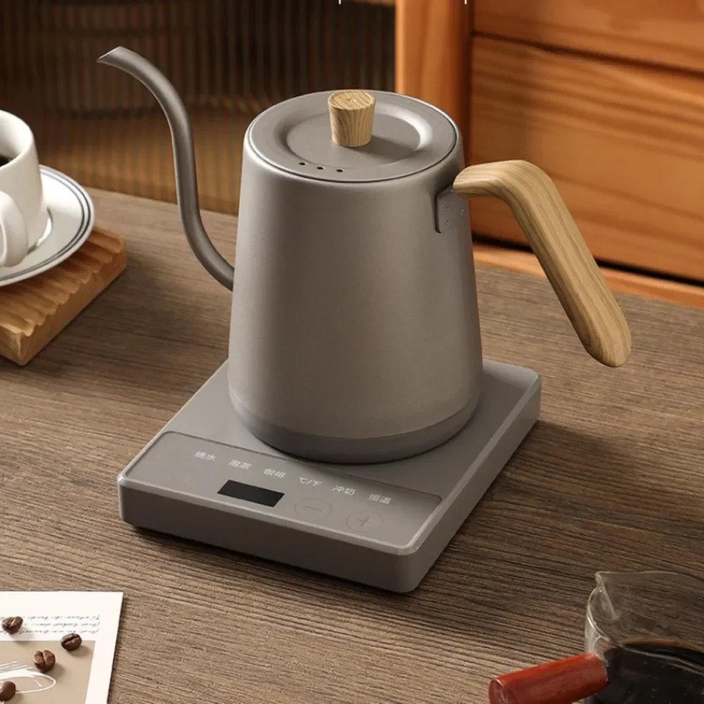 

800ML Kettle household coffee kungfu tea slender mouth temperature control insulation integrated thermostatic electric kettle