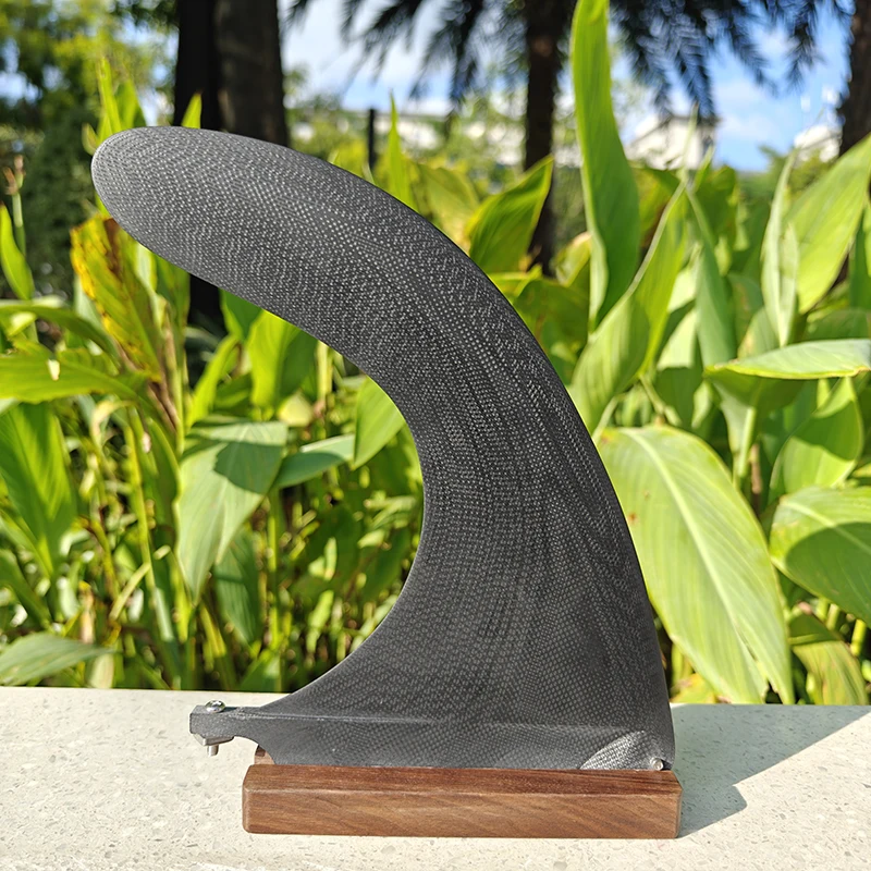 Popular Surf Single Fins High quality white color 9.5inch fiberglass fin center Longboard Fin
