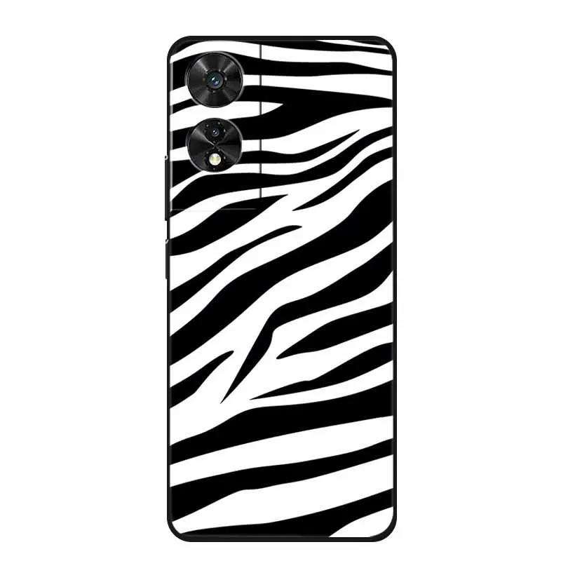 Black Geometric Silicone TPU Phone Case - Soft Back Cover Shield
