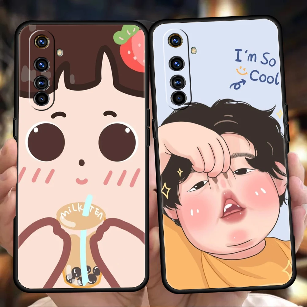 Whimsical Cartoon Character Soft TPU Phone Case Cover