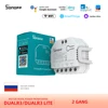 SONOFF DUALR3/R3 Lite 2 Gang DIY MINI Smart Switch Dual Relay Module Smart Home Power Meter via eWeLink Alexa Google smartthings 1