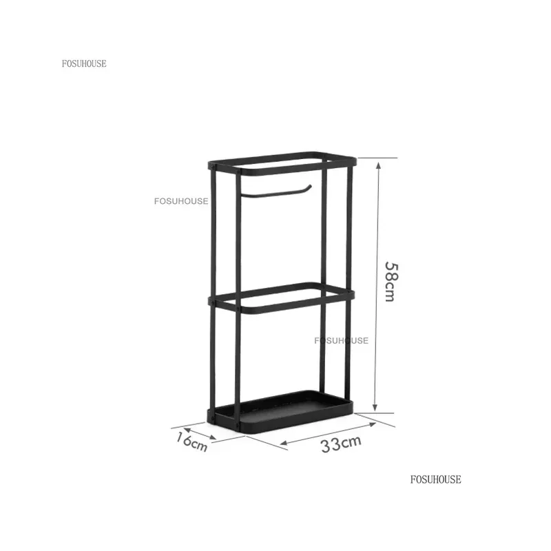 Nordic Iron Art Umbrella Stand Home Entrance Umbrella Storage Drain Rack Parasol Accessories Designer Hotel Lobby Stand