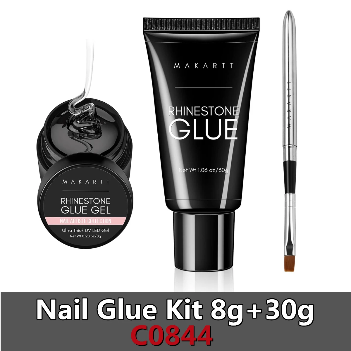 Makartt Nail Art Rhinestone Glue Gel 30g Super Adhesive Nail Gel for
