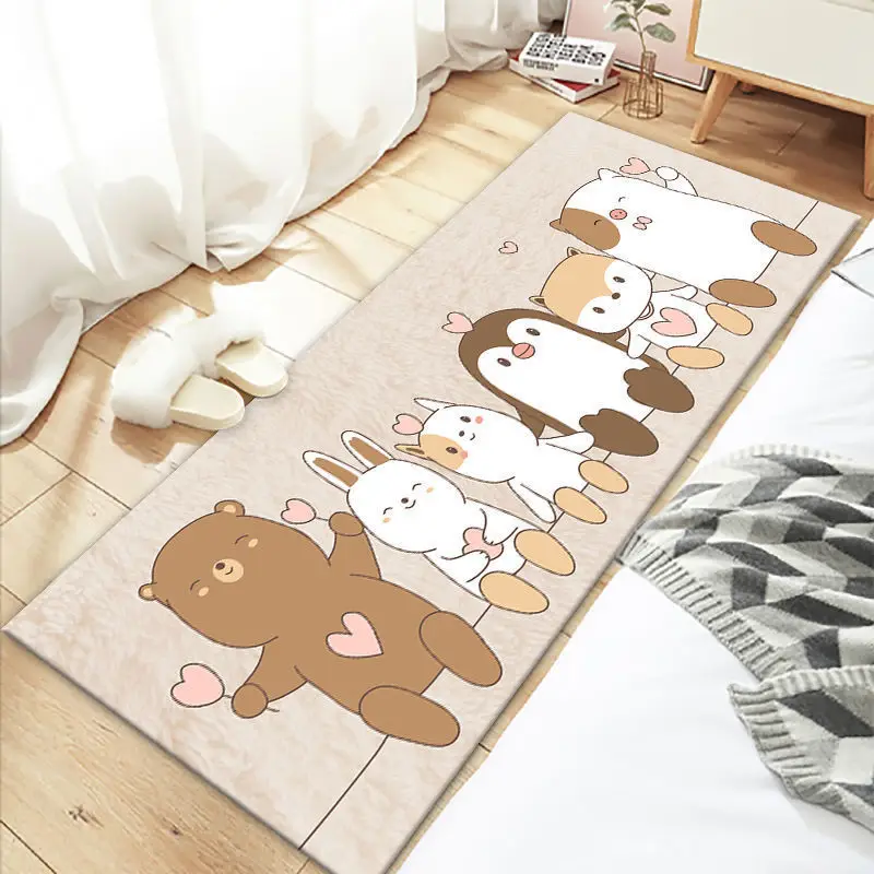 Cartoon Carpet for Bedroom Modern Children Carpet Floor Mats Washable Bath Mat Entrance Door Mat Kids Play Mat Kawaii Room Decor 3