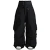 Men Jumpsuit Winter Outdoor Snow Trousers Women Loose Snowboard Wear Waterproof Windproof Skiing Pants Warm Female Ski Clothes 3