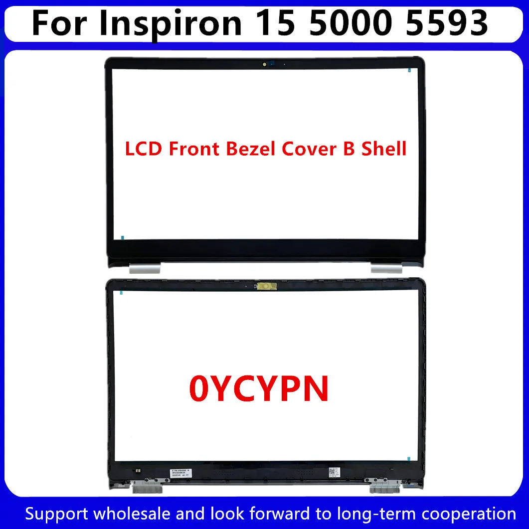 New For Dell Inspiron 15 5000 5593 Laptop LCD Back Cover A Shell Silver 032TJM / Front Bezel B Shell 0YCYPN / Hinges 0CCTXP