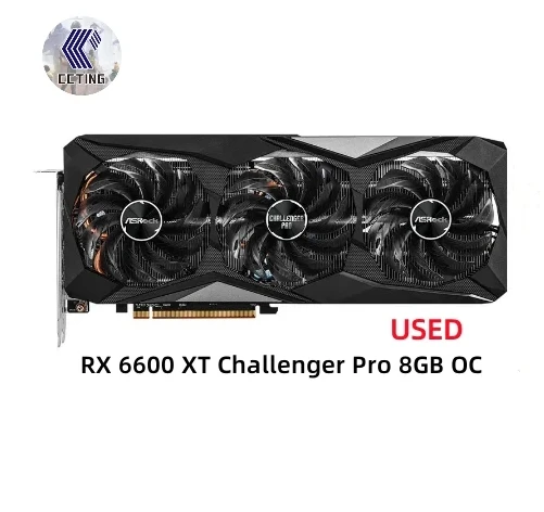Asrock Amd Radeon Rx 6600 Xt Challenger D 8gb Oc Gddr6 128-bit 