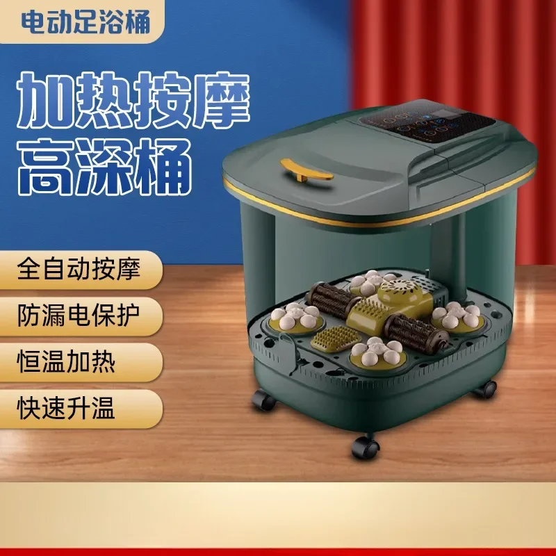Pediluvio Intelligente Massaggio Automatico Riscaldamento Gamba Pieghevole Secchio Per Pediluvio Profondo Riscaldamento Elettrico Secchio Per Pediluvi