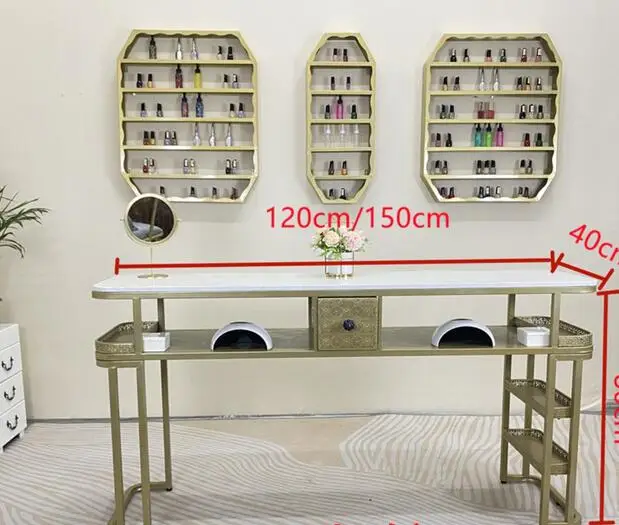 Two or three people, Nordic Japanese style, with USB socket, rechargeable nail table, nail table, marble chair, net red