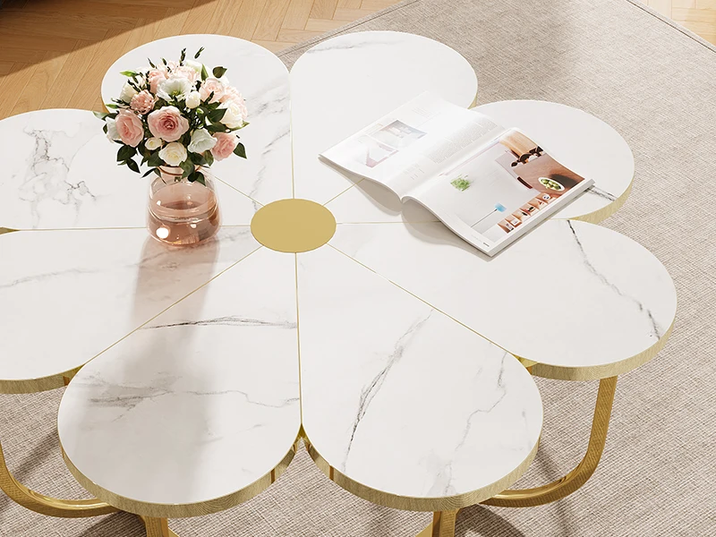 Petal-Shaped Coffee Table Design