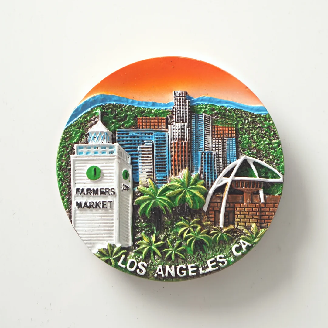 Ensemble D'aimants De Réfrigérateur Personnalisés, 90mm X 65mm, USA, Amérique, Citis