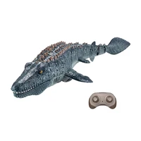 2.4G Remote Control Dinosaur For Kids Mosasaurus Diving Toys Rc Boat With Light Spray Water For Swimming Pool Bathroom Bath Toys 2