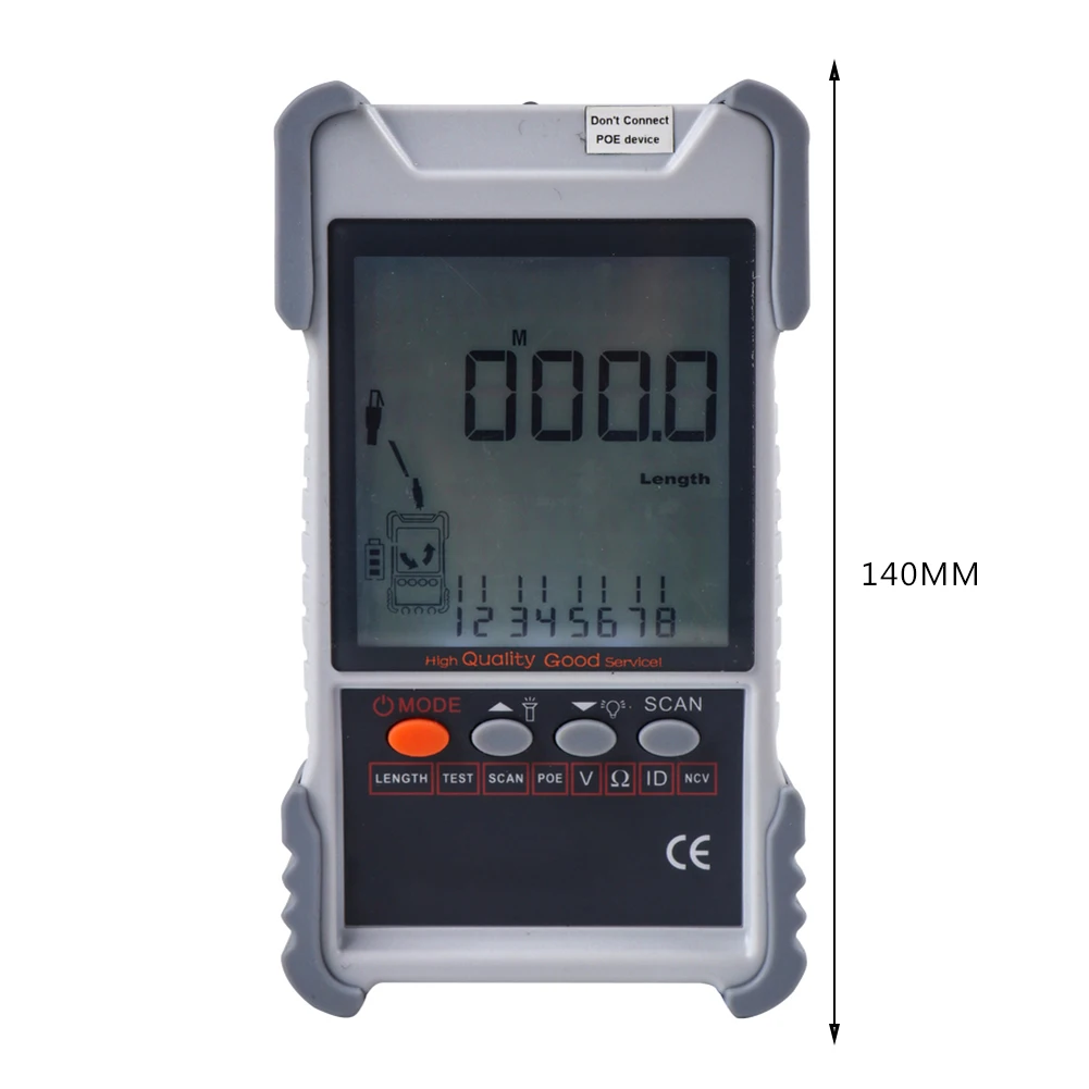 ET616 ET618 ET612 ET613 Network Cable Tester LCD Display Analog Digital Search POE Voltage Pairing Wiremap