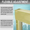 56-60" W X 70" H Shower Doors, 1/4" (6mm) Clear SGCC Tempered Glass, Brushed Gold Finish, Reversible Installation, Shower Doors 4