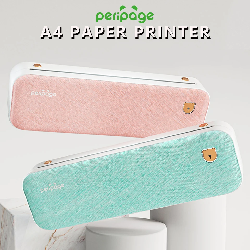 PeriPage-A4枚の紙プリンター,直接熱伝達,有線,携帯電話用,USB PeriPage-A4枚の紙プリンター,直接熱伝達,有線,携帯電話用,USB