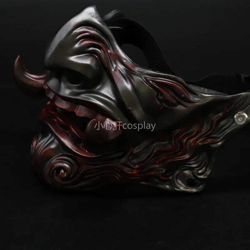 

Маска для косплея Demon Fangya Prajna, маска на Хэллоуин, дьявол, они, Самурай, призрак, ужас, твердая смола, маски для взрослых, унисекс, фотореквизит