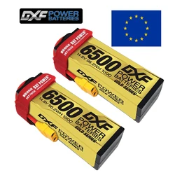 DXF Lipo 4S Graphene Battery 14.8V 6500mAh 100C Gold Version Racing Series HardCase for RC Car Truck Evader BX Truggy 1/8 Buggy