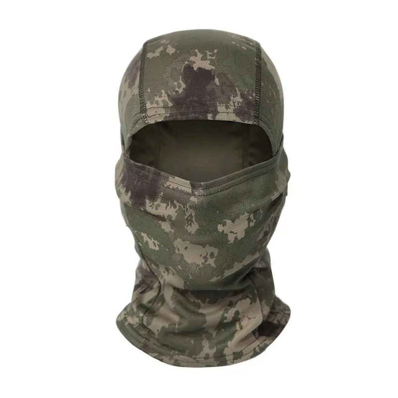 Kuum müük täisnäoga taktikaline kamuflaaž Balaclava mask suusatamine jalgrattasõit jahindus sall mitmekammiline müts meeste peakate_voghion.com
