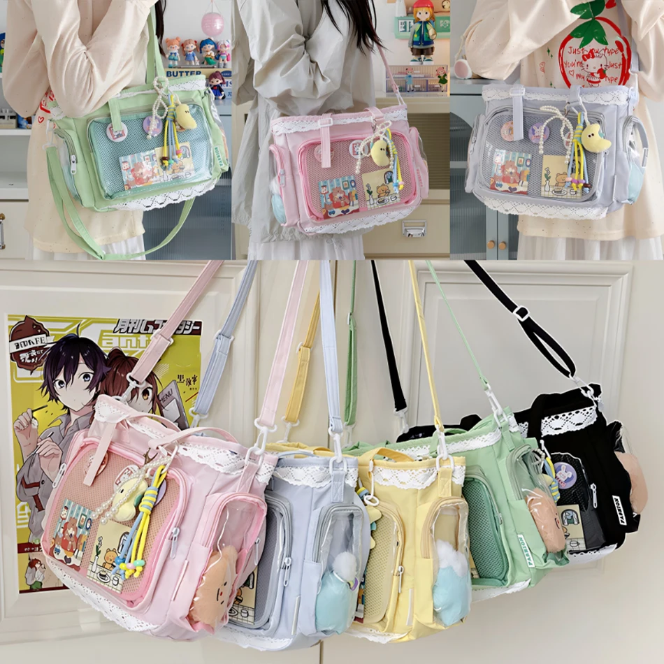 Ballet Girl Large Appetite Itabag Japanische zweidimensionale Umhängetasche als Geschenk für Freunde, Damenhandtasche